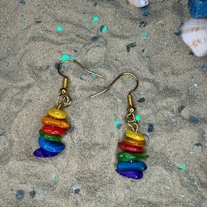 Colorful Crystal Pride Earrings